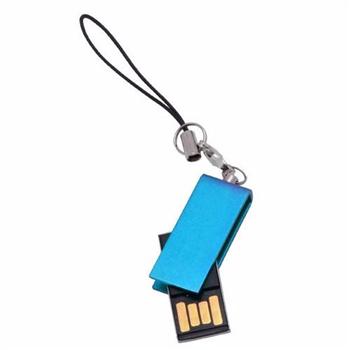 時(shí)尚迷你金屬旋轉(zhuǎn)U盤(pán)4G/8G/16G 藍(lán)色