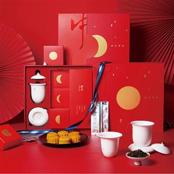中秋禮品禮盒 品月茶禮中秋紀念版禮品定制送客戶禮物 品月茶禮