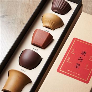 清樸堂-大器五杯 功夫茶禮物紫砂杯套裝紫砂水杯創(chuàng)意茶具杯子禮品禮盒裝紫砂茶杯子實用茶具父 