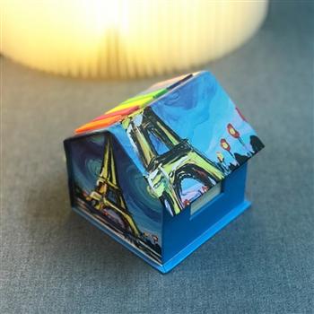 縱橫便利貼創(chuàng)意六色條pet標房子組合便簽紙時尚