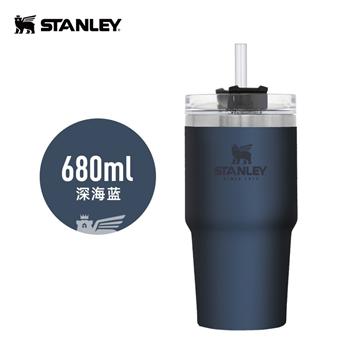 Stanley吸管水杯保溫杯大人孕產(chǎn)婦大容量不銹鋼車(chē)載杯子男女學(xué)生