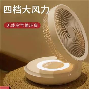 edon愛登空氣循環(huán)扇USB充電小型桌面臺扇家用折疊壁掛落地