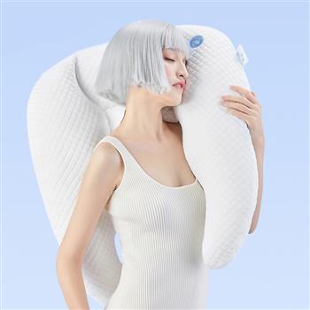 大熊座天使枕頭護(hù)頸椎專用助睡眠單人抱枕水洗睡覺神器枕頭帶枕套