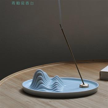 唯詩青山上創(chuàng)意陶瓷線香香插香座香托香立家用室內(nèi)香薰爐文創(chuàng)禮品