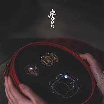 學古|花小錢 中式水晶花器花瓶插花藝純銅劍山禮盒新年婚慶送禮