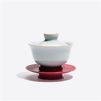 SHANG XIA上下三才蓋碗配大漆盞 茶杯茶具禮盒送長(zhǎng)輩禮物結(jié)婚禮物