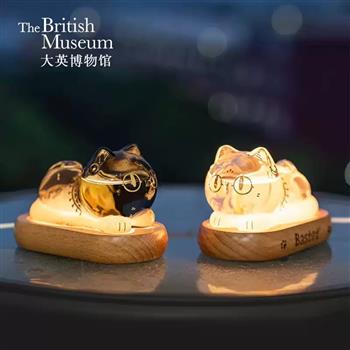 大英博物館貓咪天氣瓶文創(chuàng)擺件預報風暴瓶小夜燈男生日禮物女生