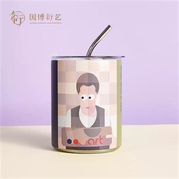 中國(guó)國(guó)家博物館拉斐爾莫蘭迪吸管杯創(chuàng)意杯子高顏值生日禮物
