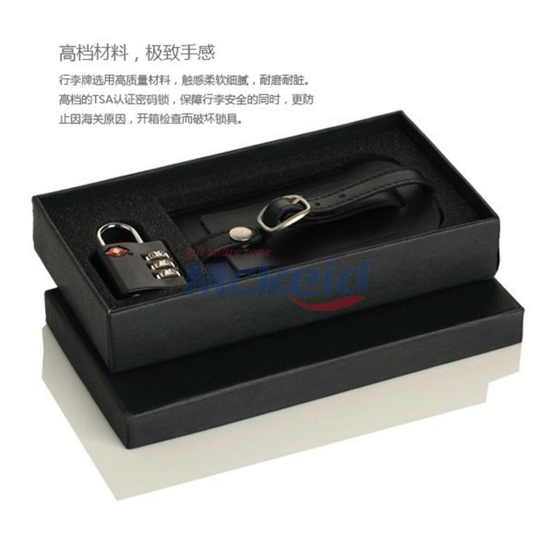 TSA認證密碼鎖，皮質(zhì)行李牌套裝