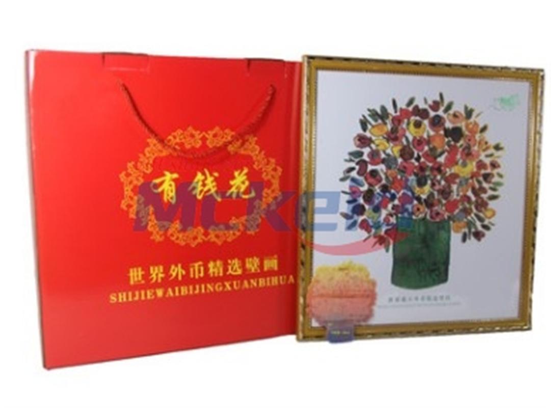  有錢(qián)花世界花卉外幣精選壁掛