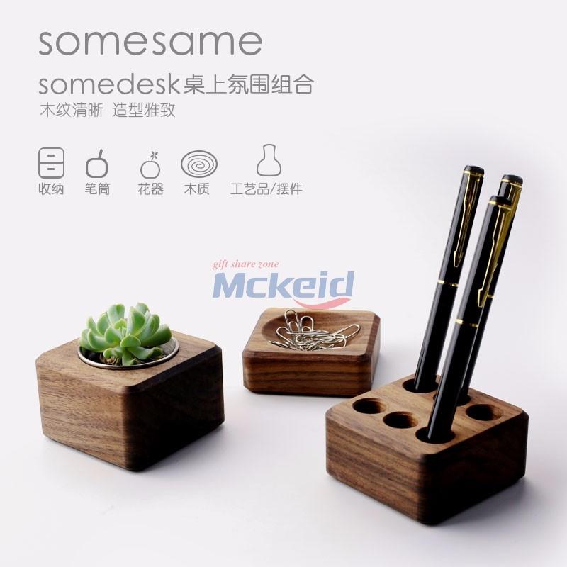 木制桌上拜見(jiàn)花器筆筒磁性收納木制時(shí)尚個(gè)性創(chuàng)意辦公家用裝飾