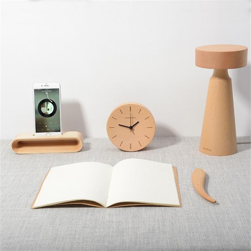 本來設計新品 原木創(chuàng)意手機支架手機座擴音器禮物 
