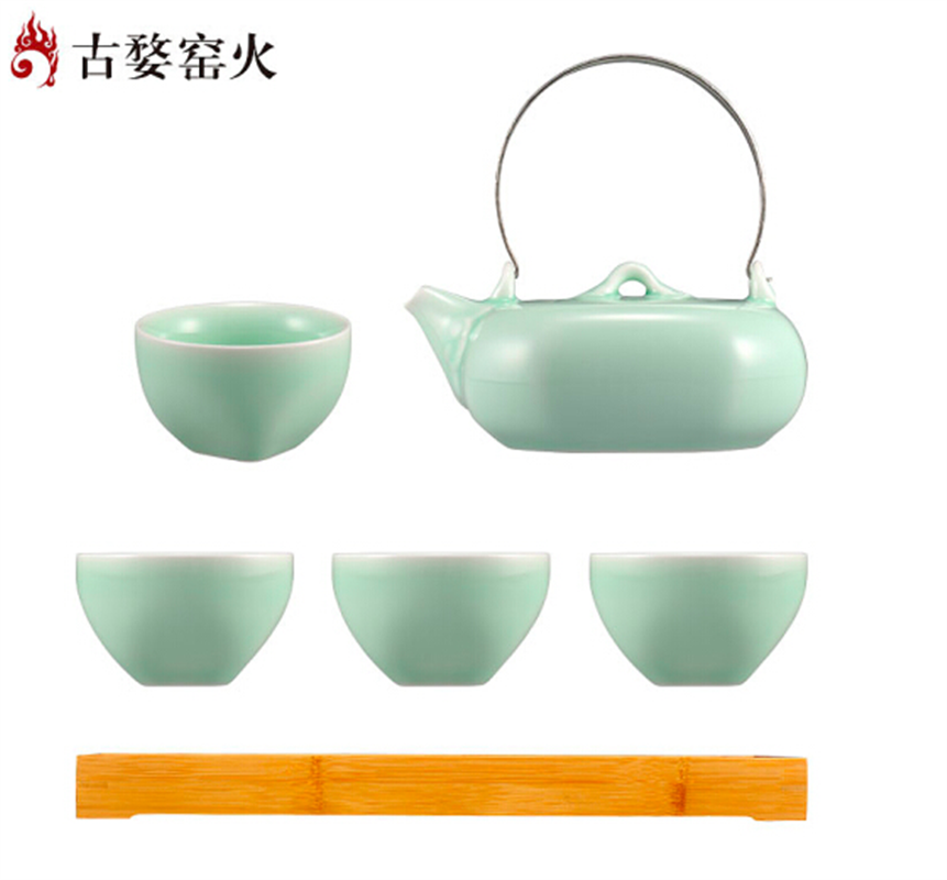 古婺窯火 經典永藏系列 如意典雅版 一壺四杯一茶盤 茶盤組合包裝 如意（典雅版）