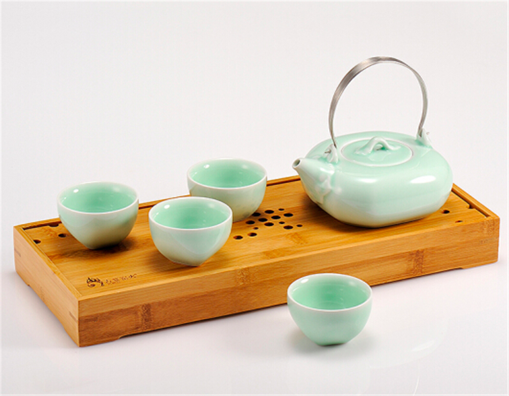 古婺窯火 經典永藏系列 如意典雅版 一壺四杯一茶盤 茶盤組合包裝 如意（典雅版）
