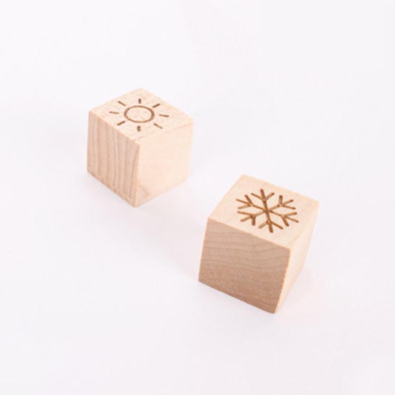 本來設計天氣冰箱吸創(chuàng)意木質(zhì)酒店商務定制禮品生日禮物女原木磁貼