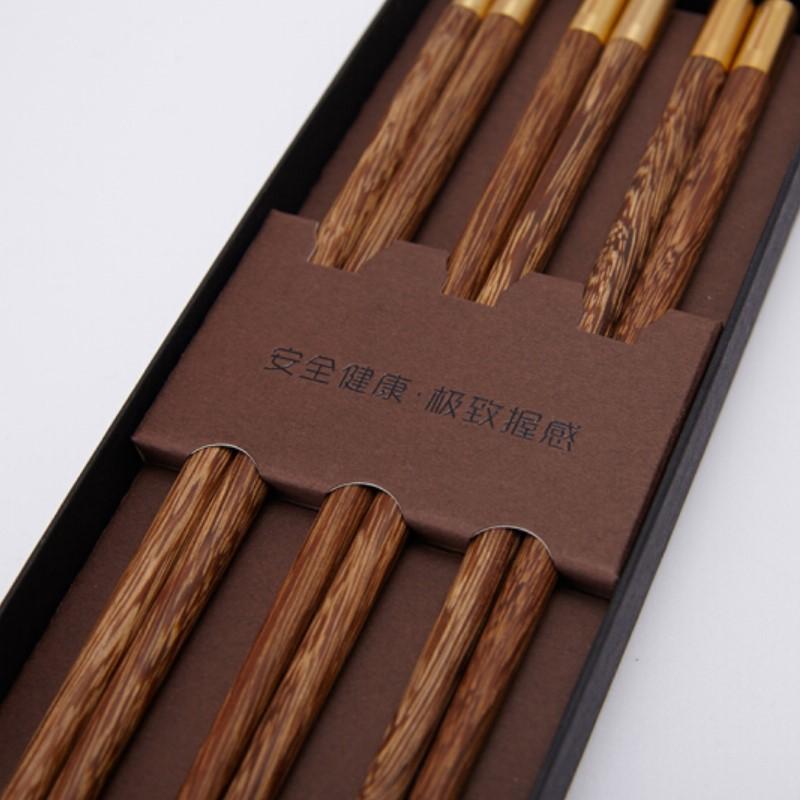 清樸堂 元昇筷 圓雞翅筷三雙裝家用無(wú)漆無(wú)蠟高檔筷子禮品