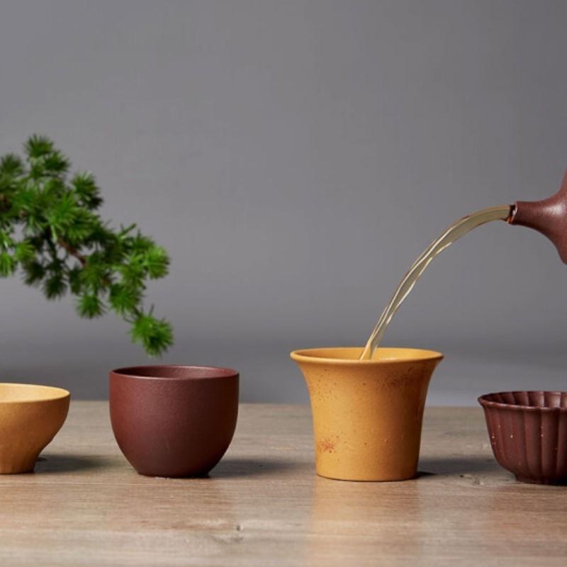 清樸堂-大器五杯 功夫茶禮物紫砂杯套裝紫砂水杯創(chuàng)意茶具杯子禮品禮盒裝紫砂茶杯子實用茶具父 