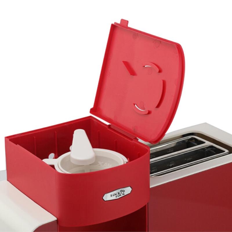 LOCK&LOCK EJB327RED 二合一早餐機(jī)(多士爐、咖啡機(jī))