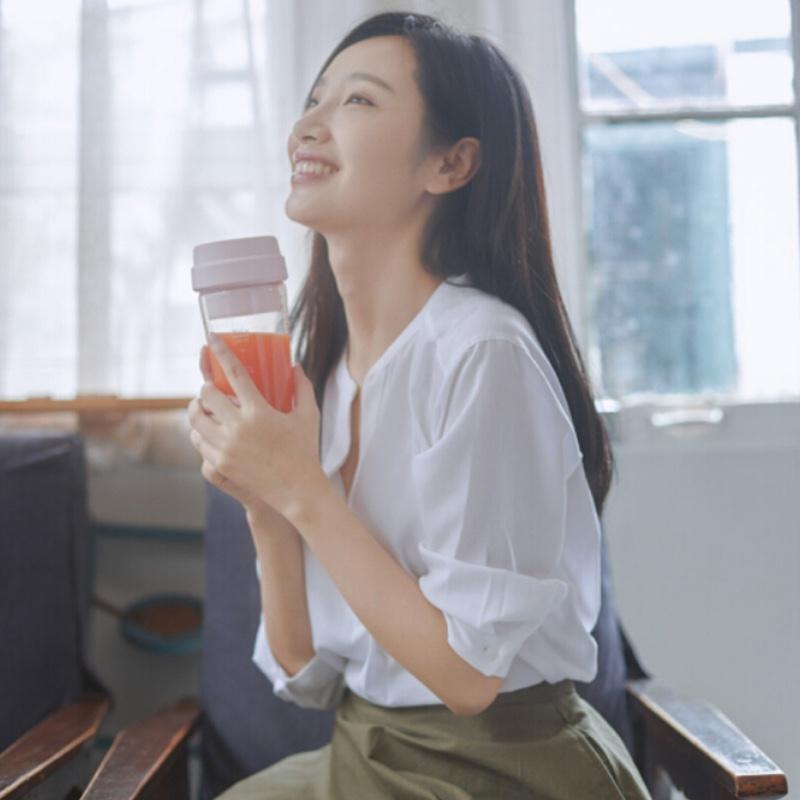 sohome親果杯家用榨汁杯榨汁機電動攪拌迷你便攜隨身水果榨汁機 粉色