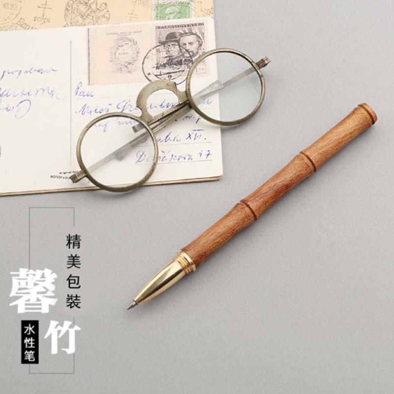 紅木簽字筆創(chuàng)意紀(jì)念禮品辦公簽字筆商務(wù)禮物送朋友中性筆定制logo