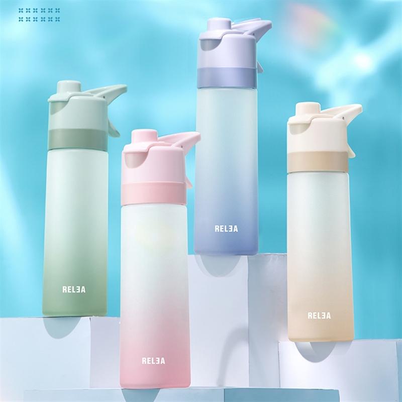 物生物噴霧水杯女網(wǎng)紅款夏天便攜杯子學(xué)生簡約塑料隨手杯大容量運(yùn)動(dòng)水