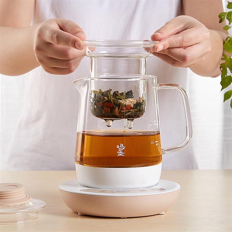 鳴盞養(yǎng)生壺辦公室小型家用多功能全自動加厚玻璃壺花茶煮茶器壺具