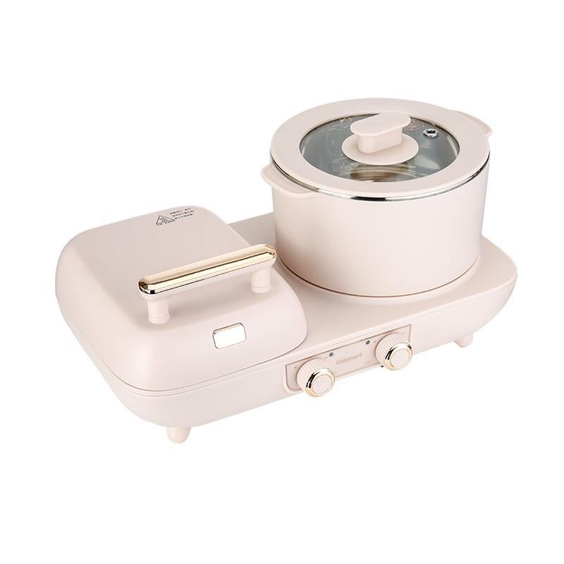 美膳雅（Cuisinart）烤面包機 家用華夫餅三明治多士爐 獨立控溫煎煮兩用 BM-001TCN多功能早餐機
