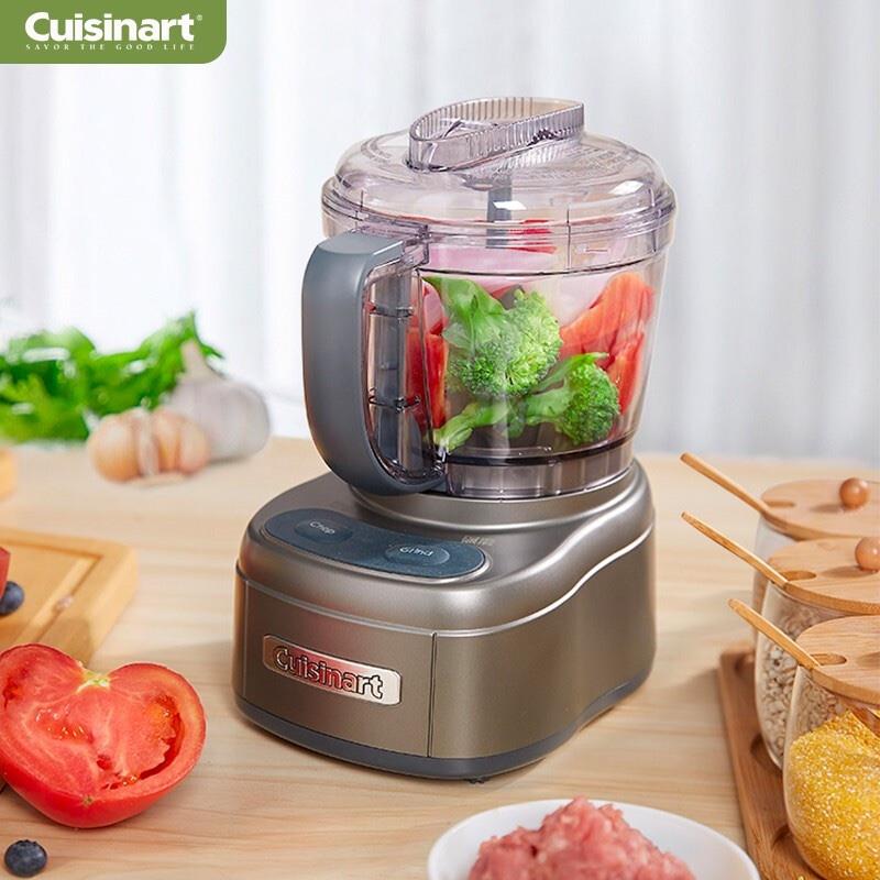 美膳雅（Cuisinart）食物料理機 多功能寶寶輔食機 小型家用電動絞肉機切碎研磨機 食物處理器ECH-4CN