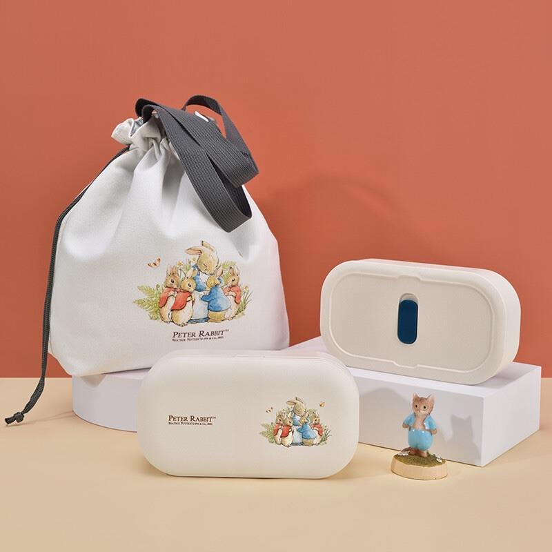 比得兔（Peter Rabbit）愛尚便當(dāng)盒 高顏值微波爐竹纖維保鮮盒套裝 