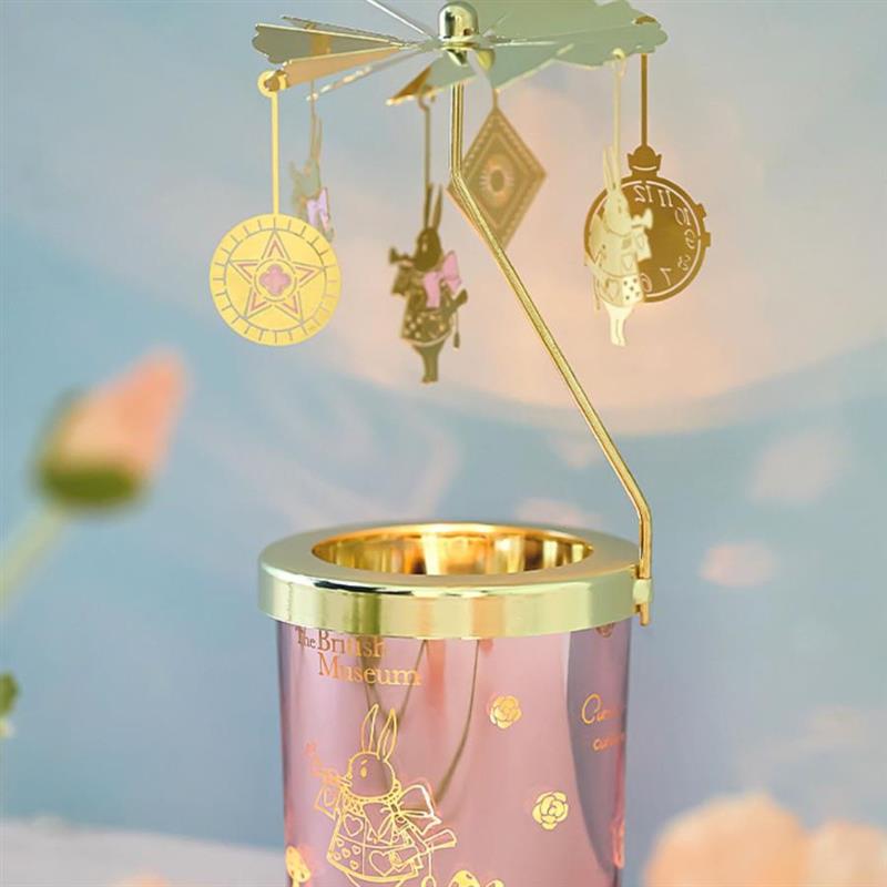 大英博物館愛(ài)麗絲走馬燈香薰蠟燭新婚結(jié)婚生日禮物女中秋伴手禮盒