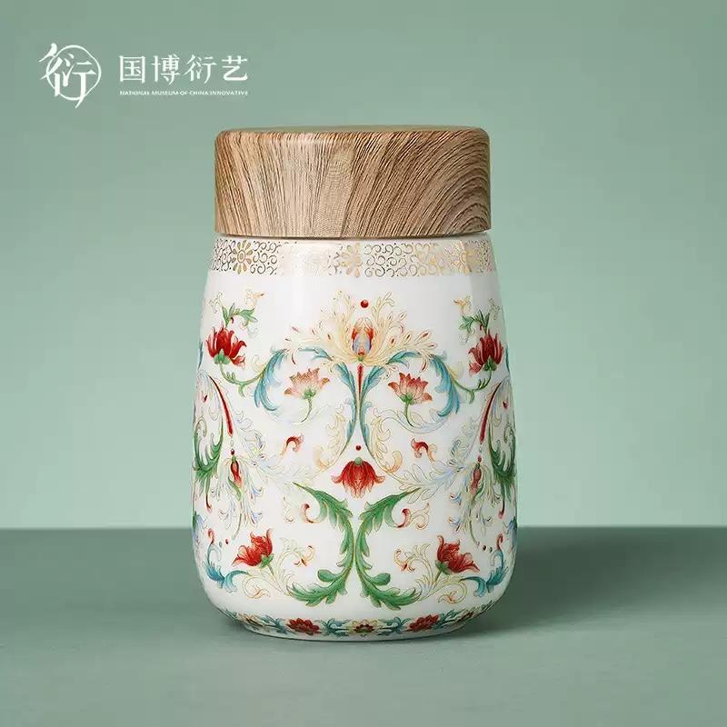 中國(guó)國(guó)家博物館吉祥福瑞陶瓷雙層隨行杯高顏值便攜可愛女生日禮物