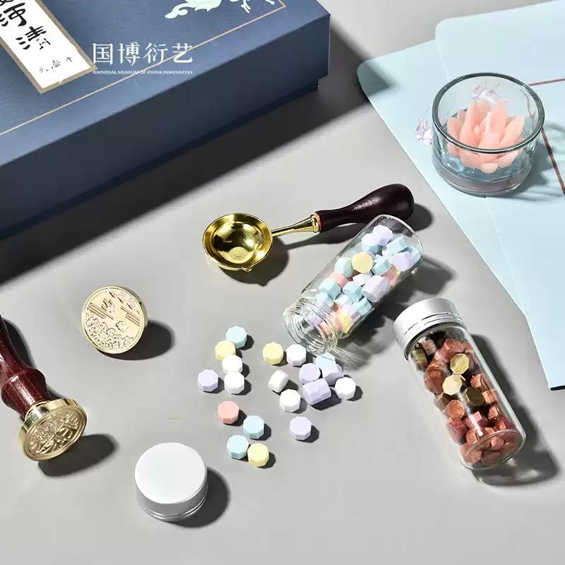 中國國家博物館海晏河清火漆印套裝文具學(xué)生文創(chuàng)創(chuàng)意手工生日禮物
