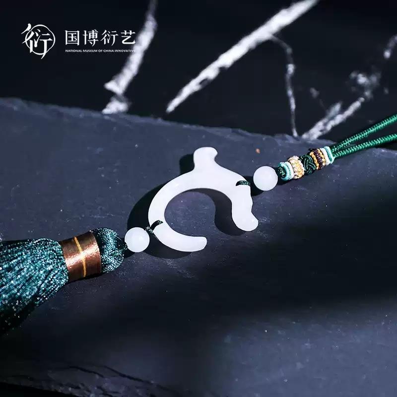 中國(guó)國(guó)家博物館祥瑞五福車(chē)掛汽車(chē)裝飾后視鏡掛件古典生日禮物男生