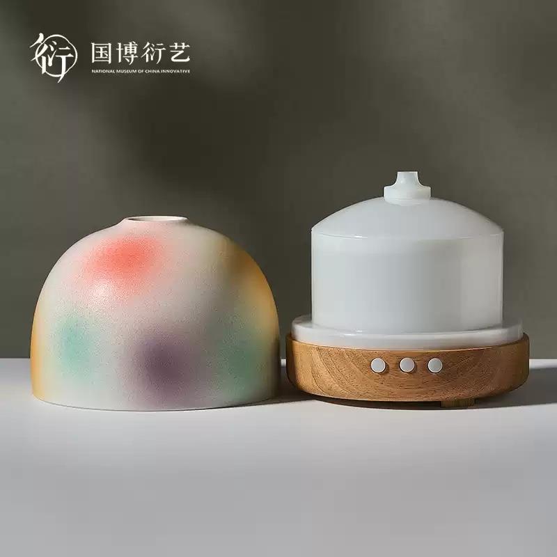 中國國家博物館桃花洞釉加濕香薰機家用實用特色創(chuàng)意新婚生日禮物