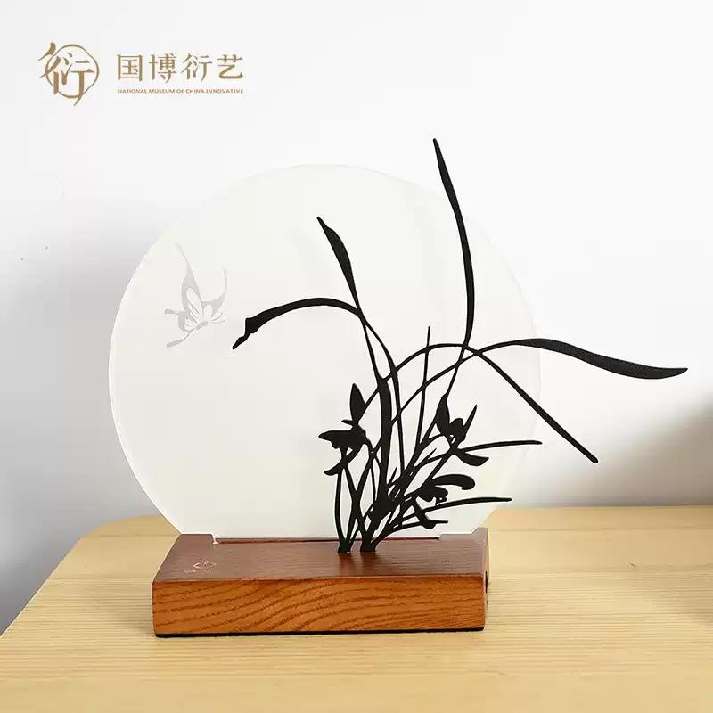 中國國家博物館徐渭竹蘭小夜燈創(chuàng)意中國風(fēng)結(jié)婚生日禮物男女臺(tái)燈