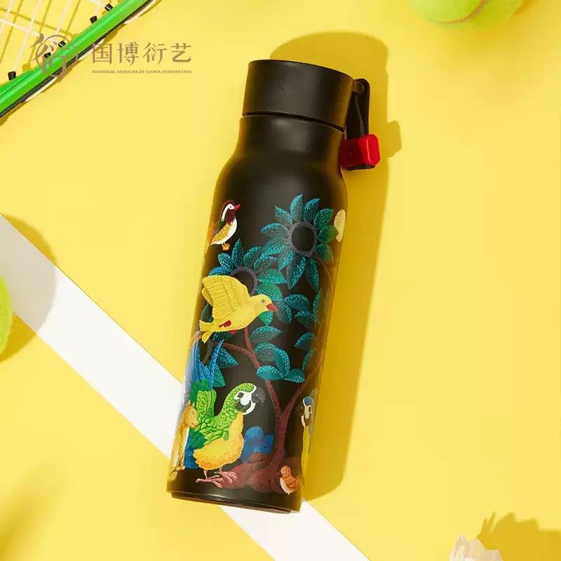 國國家博物館歲月靜好運(yùn)動水壺男女通用保溫杯創(chuàng)意秋冬生日禮物