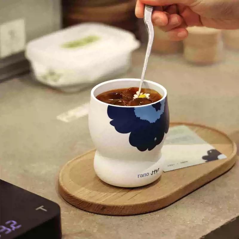 rano樂序雪莉咖啡杯Coffee Spot聯(lián)名陶瓷內(nèi)膽迷你可愛隨手杯夏季