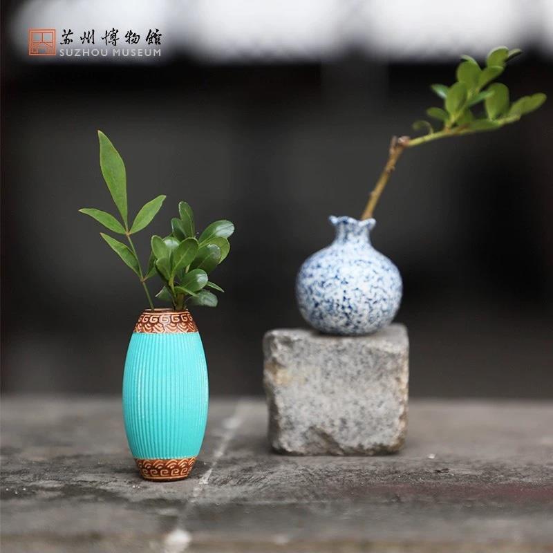 蘇州博物館 陶冶之珍冷瓷冰箱貼精美古窯器釉瓷器迷你花器留言貼