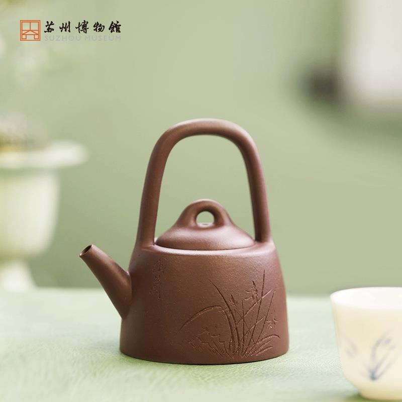 幽蘭紫砂壺杯套裝